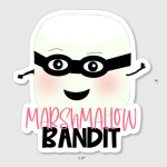 Marshmallow Bandit Sticker