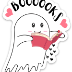 Ghost books magnet