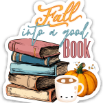 Fall into a good book magnet