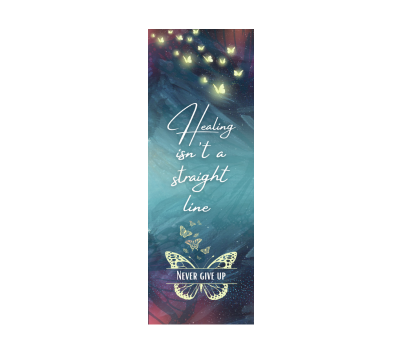BookBrushImage-2023-8-30-20-4225 Healing isn't a straight line Bookmark - Image 1