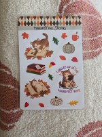 Cat Book Sticker sheet