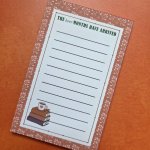 Brrr months lined notepad